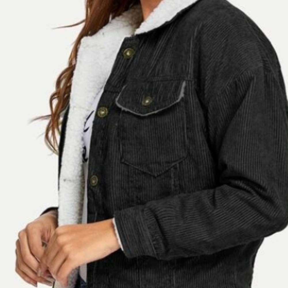 black corduroy jacket